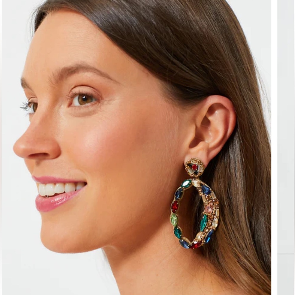 Deepa Gurnani Freida Multicolor Handmade Earrings